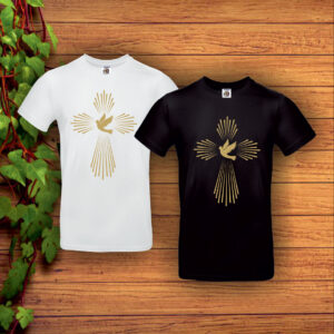 Majica (t-shirt) – zlatni križ sa Duhom Svetim